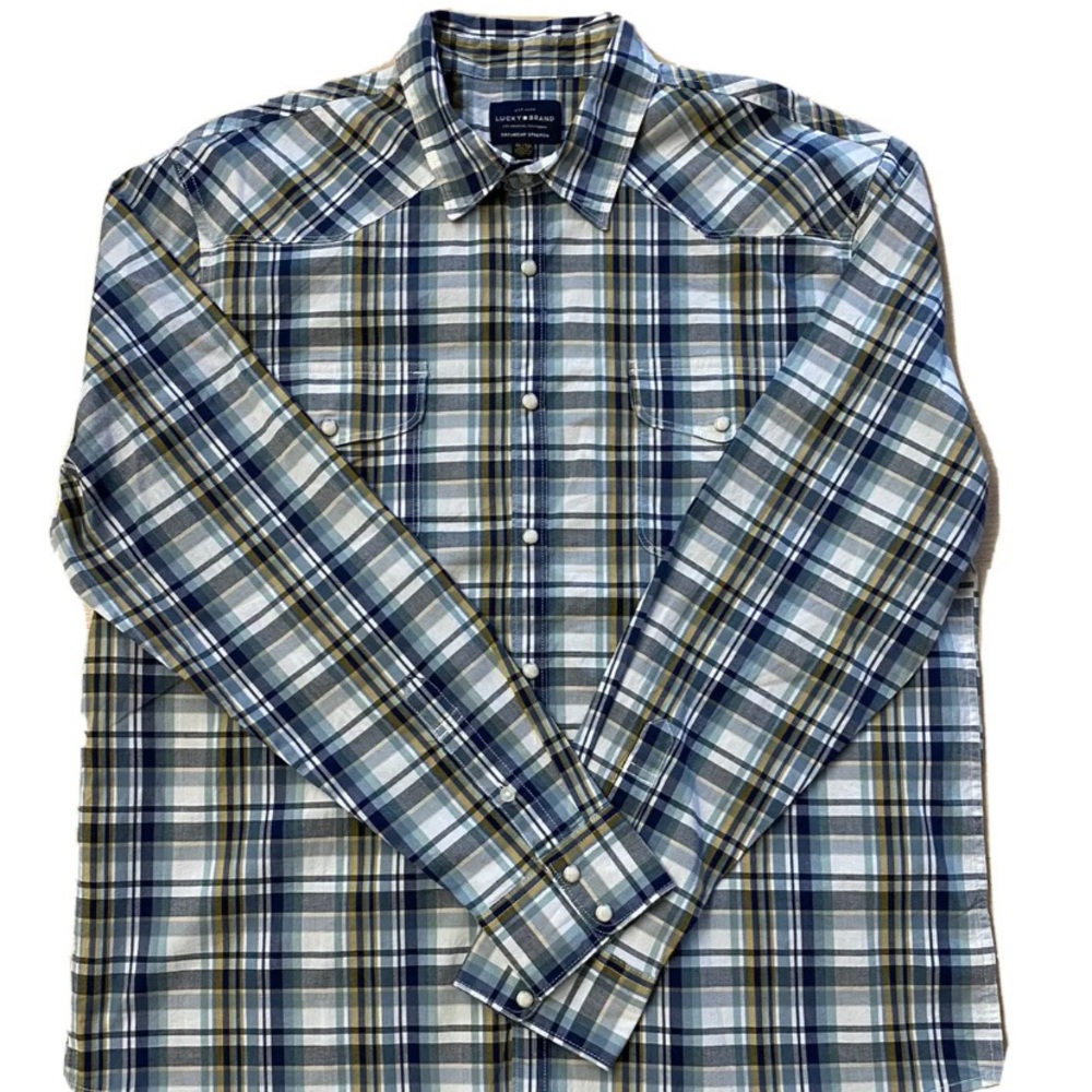 Lucky Brand Snap Front Shirt Regular Fit NWT